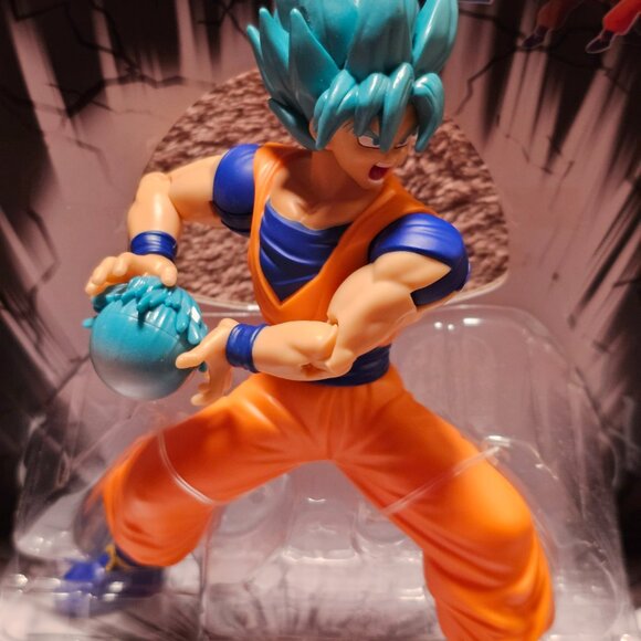 Bandai Namco Attack Collection Dragon Ball Super Saiyan Blue Goku Action Figure - Picture 3 of 7